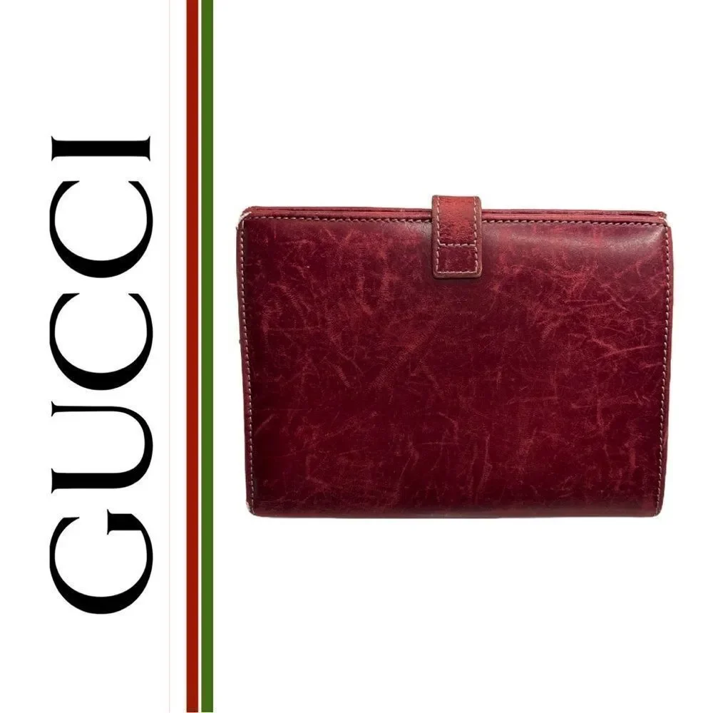 Gucci‎ Authentic VINTAGE Jackie Leather Wallet - Picture 2 of 4